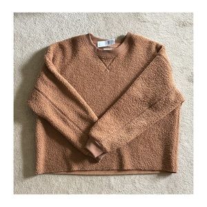 American Eagle Brown Fleece Sweater